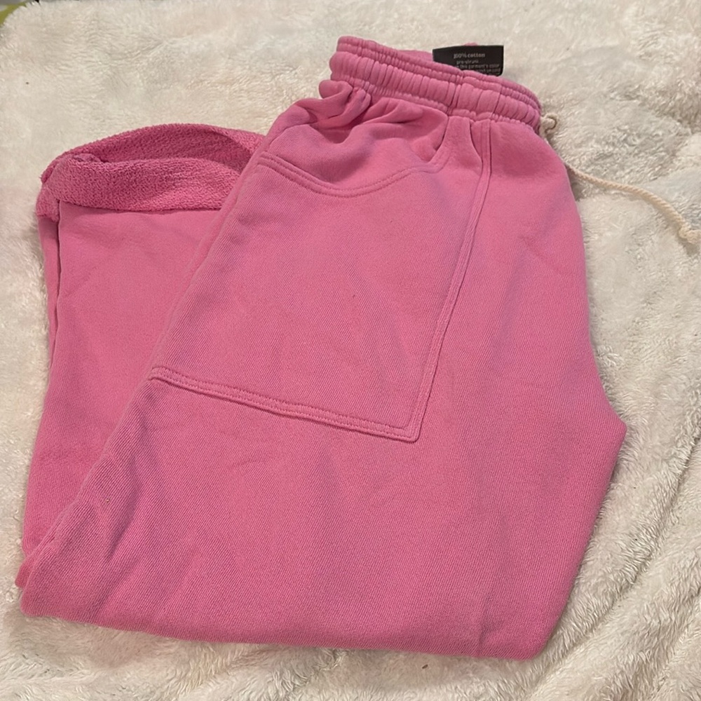 Pink BBP Wide Leg Sweatpants - Picture 3 of 5